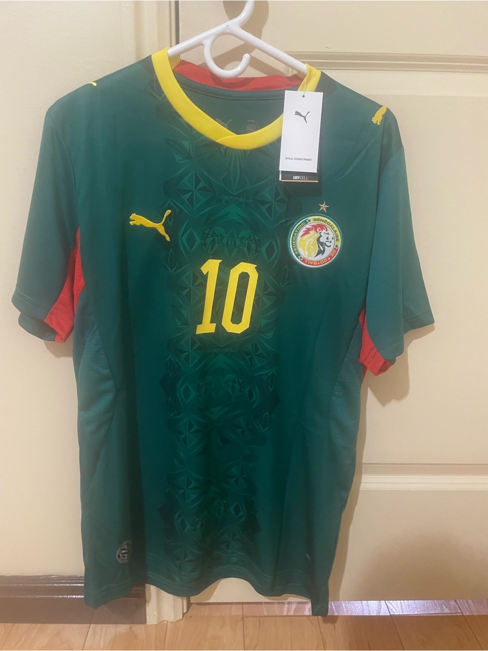 Puma Senegal Mane #10 Green Soccer Jersey